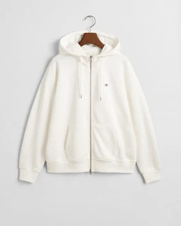 Gant Sweatshirt Zip Hoodie Shield Relaxed Fit Gant Sweatshirt Zip Hoodie Shield Relaxed Fit