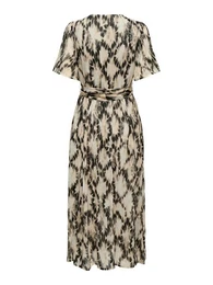 Relax-fit-Jeans ONLELENA LIFE S/S WRAP MIDI DRESS P