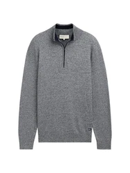 TOM TAILOR Denim Troyer Strickpullover Regular Fit 