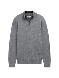 TOM TAILOR Denim Troyer Strickpullover Regular Fit 