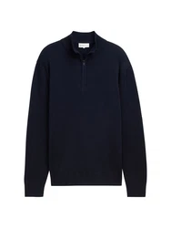 TOM TAILOR Denim Troyer Strickpullover Regular Fit 