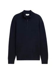 TOM TAILOR Denim Troyer Strickpullover Regular Fit 