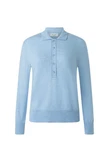 MAERZ Muenchen Strickpullover Polokragen Hellblau/Blau