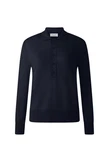 MAERZ Muenchen Strickpullover Polokragen Dunkelblau/Blau