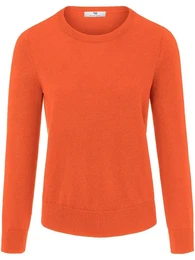 Rundhals-Pullover aus 100% SUPIMA-Baumwolle orange, 38