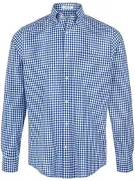 Vichy-Karohemd blau, 45/46