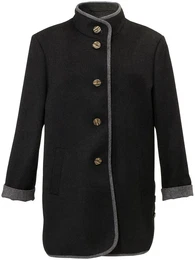 Loden-Longjacke grau, 19