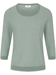 Rundhals-Pullover aus 100% SUPIMA-Baumwolle grn, 36