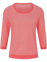 Rundhals-Pullover aus 100% SUPIMA-Baumwolle rot, 38