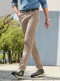 Hose Modell Cadiz Straight Fit Feel Good beige, 56