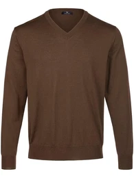 V-Pullover braun, 50