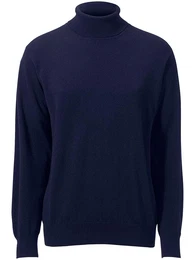 Pullover aus 100% Premium-Kaschmir blau