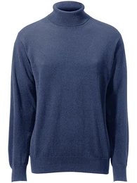 Pullover aus 100% Premium-Kaschmir blau