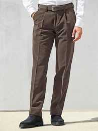 Bundfalten-Hose Modell Luis Eurex by beige, 52
