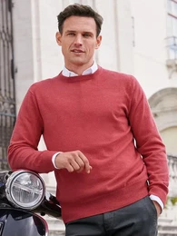 Pullover aus 100% Premium-Kaschmir Cashmere rot, 50
