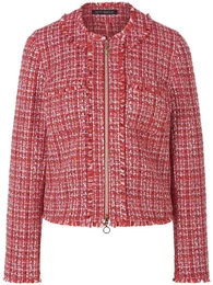 Jacke Rundhals-Ausschnitt rot, 44