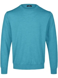 Rundhals-Pullover trkis, 52