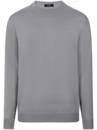 Rundhals-Pullover silber, 56