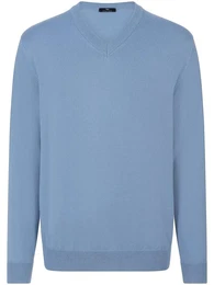 V-Pullover blau, 58