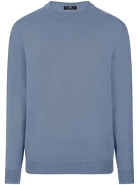 Rundhals-Pullover blau, 56