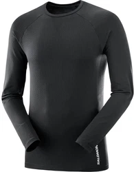 Salomon Sense Aero Seamless Tee Herren deep black/schwarz