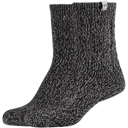 2er Pack Casual Cozy Crew Socken Damen 9998 - black moulin 39-42