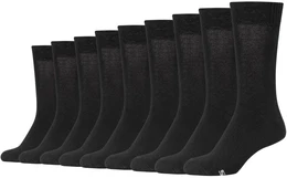9er Pack Casual Crew Socken Damen 9999 - black 35-38