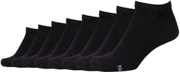 8er Pack Casual Sneakersocken Damen 9999 - black 35-38