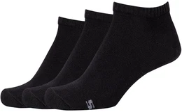 3er Pack Casual Sneakersocken Damen 9999 - black 35-38