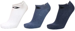 3er Pack Basic Low-Cut Sneakersocken Herren white/navy denim mel navy mel 39-42