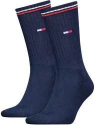 TOMMY HILFIGER Unisex Sportsocken UNI Iconic Sock Blau/dunkelblau