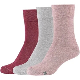 3er Pack Casual Crew Socken Damen 4300 - chalk pink melange 39-42