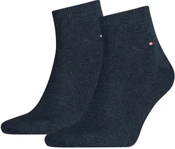 Tommy Hilfiger Herren Quarter Socken Vorteilspack Sneaker Unifarben 356 Blau