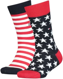 2er Pack Stars and Stripes Socken Kinder 085 - tommy original 31-34