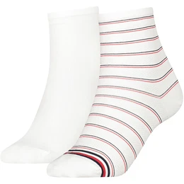 2er Pack Preppy kurze Socken Damen 001 - white 35-38