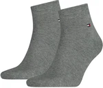 TOMMY HILFIGER Herren Quarter Socken Vorteilspack Sneaker Unifarben (758) Grau