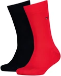 TOMMY HILFIGER Kinder Socken Vorteilspack Basic TH (085) Blau/Rot