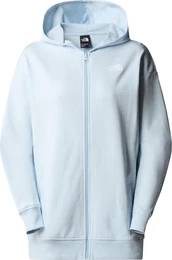 Womens Simple Dome Full Zip Hoodie -light Loop Back barely blue (O0R) S