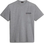 Napapijri S-Kasba T-Shirt Herren Kurzarm Grau