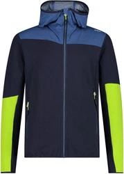 CMP MAN Hybrid Jacket FIX Hood schwarz/blau (58)