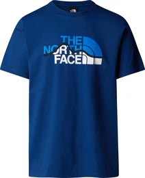 Mens Short Sleeve Mountain Line Tee estate blue (D1R) S