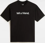 VANS T-Shirt 'Tell A Friend' schwarz/weiß