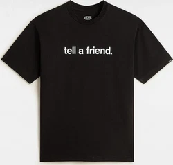 VANS T-Shirt 'Tell A Friend' schwarz/weiß