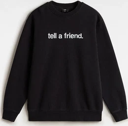 TAF FT Loose Crew black (001) L