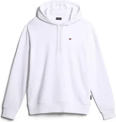 Napapijri Balis H Sum Sweatshirt Herren Langarm-Kapuzenpullover mit Reißverschluss hellweiß