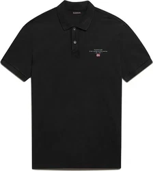 Napapijri Elbas Softshell 4 Poloshirt Herren Kurzarm schwarz