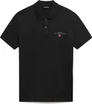 Napapijri Poloshirt Elbas Jersey Kurzarm Herren Schwarz (041)