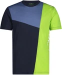 CMP MAN T-Shirt BLACK/BLUE