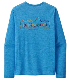 M's Long-Sleeved Capilene Cool Daily Graphic Shirt Herren Langarmshirt vessel blue