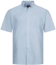 Oxford Weave Herren Kurzarm Hemd SH64250BU-51